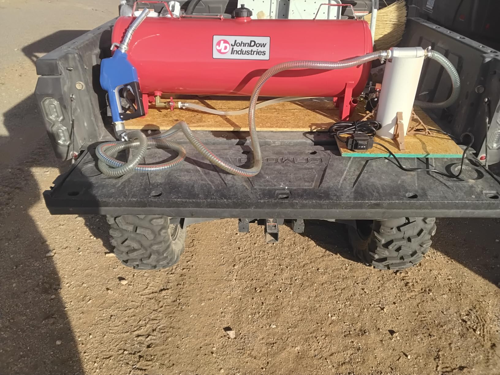 JohnDow Industries JDI-FST15 15 Gallon Fuel Station - Durable and Convenient Fuel Storage and Dispensing Solution, Red customer photo 1