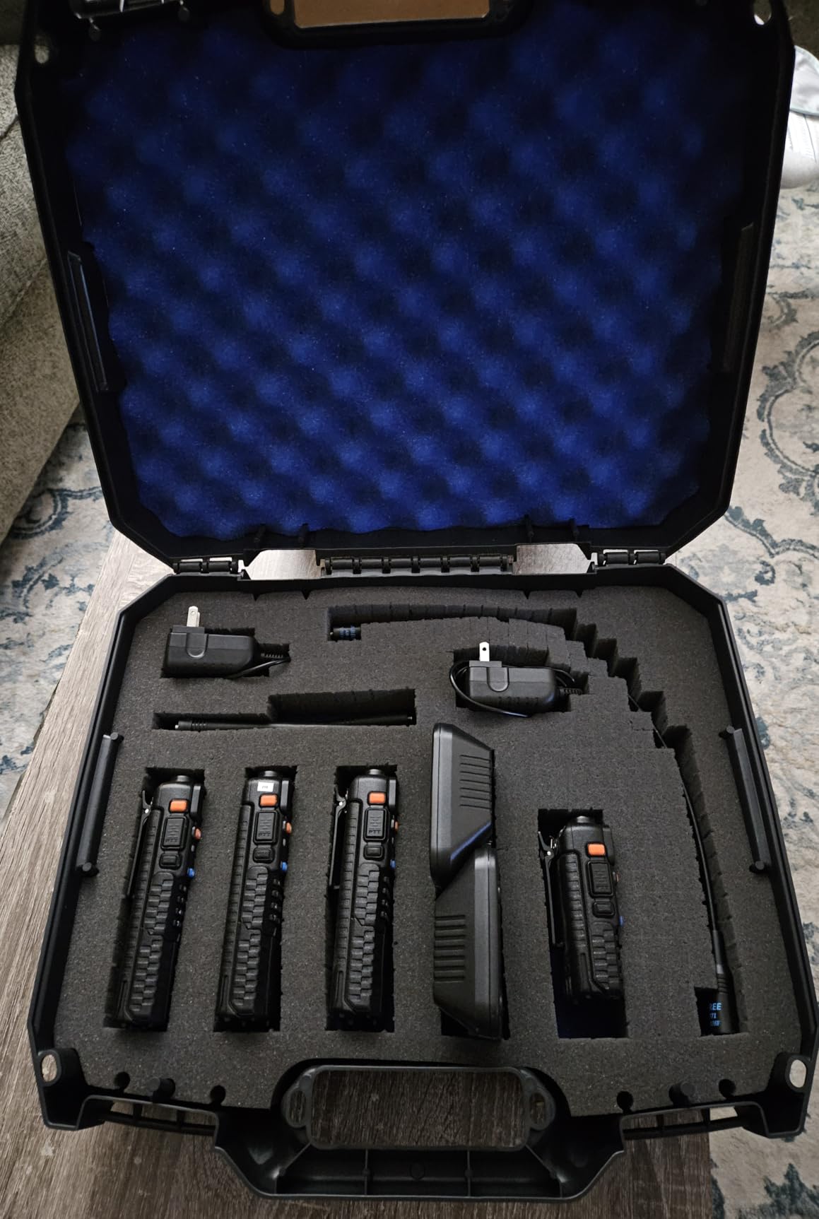 CASEMATIX Customizable 2-Way Radio Hard Shell Case - Fits Walkie Talkies & CB Radios - Compatible with Baofeng, Arcshell, Midland, Motorola Talkabout, Retevis, Uniden & More customer photo 1