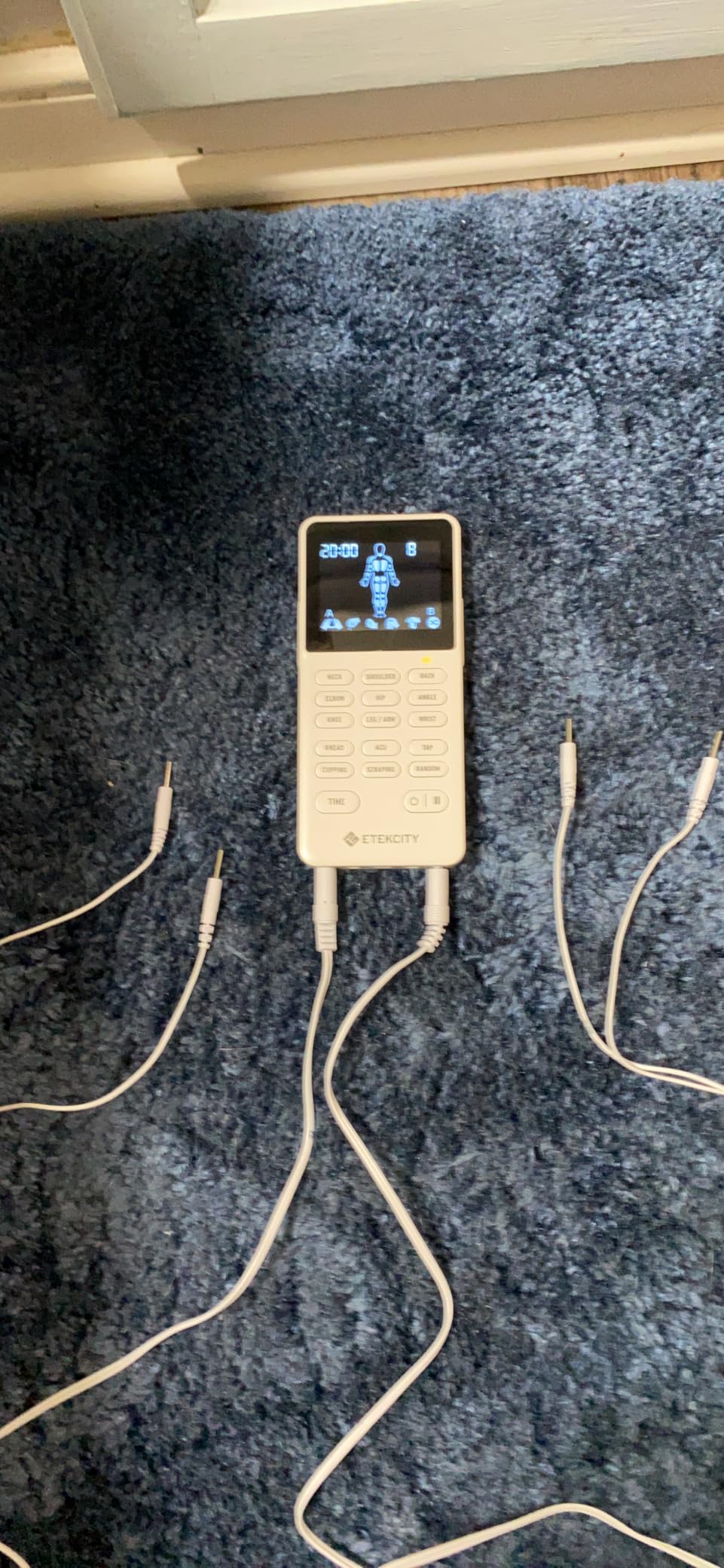 Etekcity 4-Channel Rechargeable TENS Unit, FSA-HSA Eligible Muscle Stimulator for Pain Relief, After-Exercise Relaxation, Physical Therapy, 8 Electrode Pads, Back, Neck, Shoulder, Sciatica, Period Cramps customer photo 2