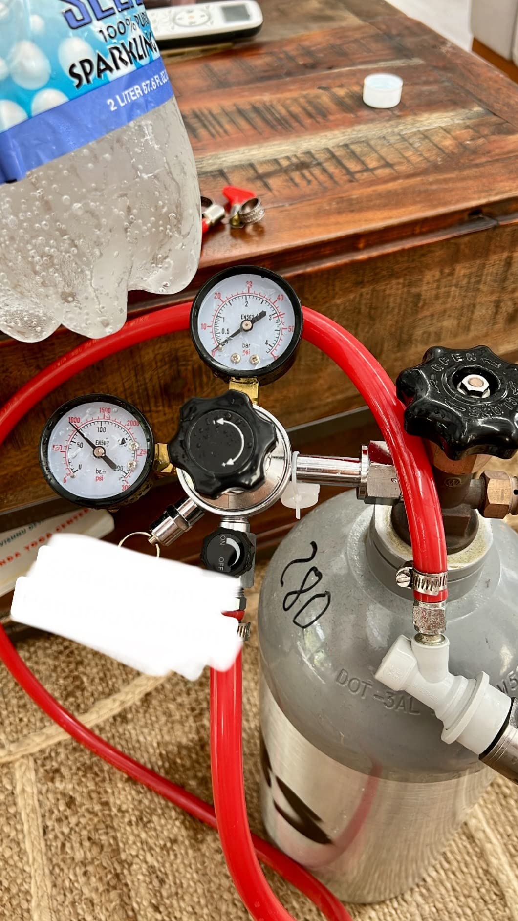FERRODAY Dual Gauge Co2 Regulator Beer Kegerator Co2 Regulator Beer Keg Dual-stage Kegerator Regulator CGA-320 Beer Regulator Co2 Kegerator Part Beer Keg Regulator Co2 Beer Gas Regulator Beer Tap Tool customer photo 2