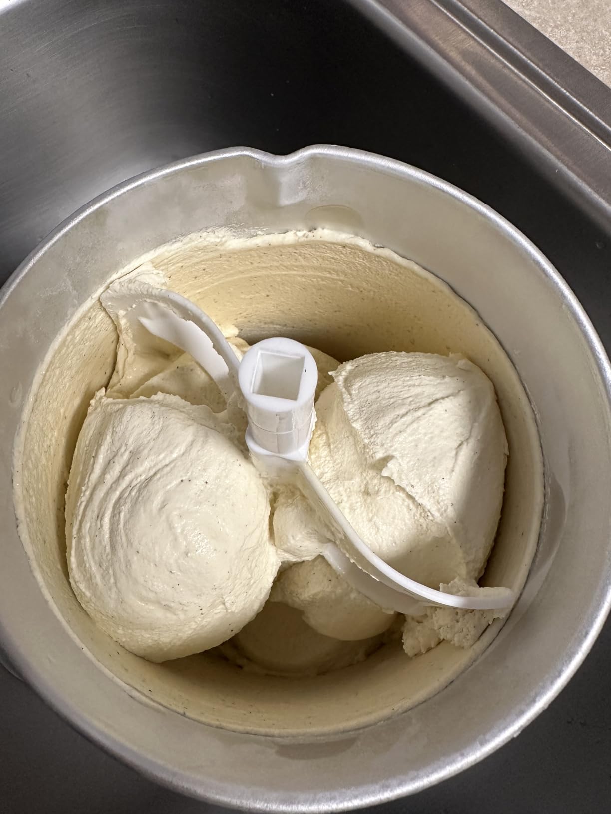 Nostalgia Electric Ice Cream Maker With 4 Qt Capacity - Old Fashioned, Vintage Wooden Style, Light Wood customer photo 2