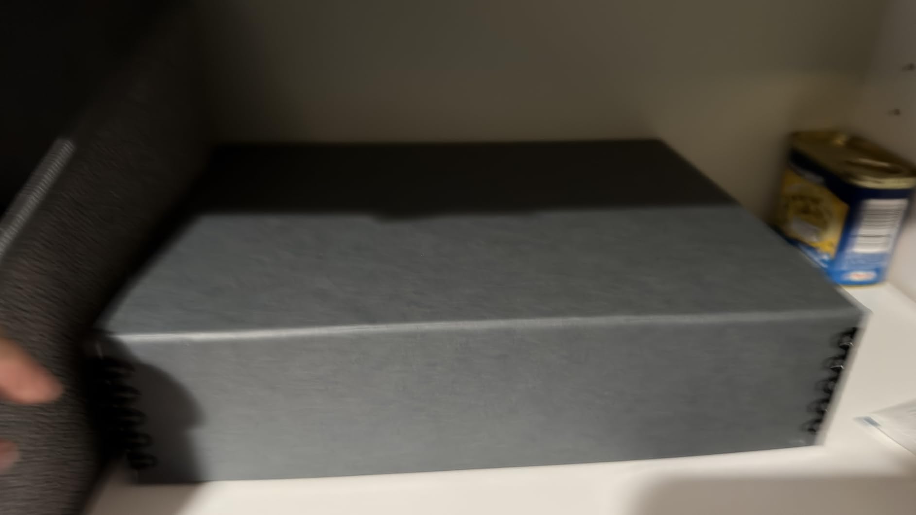 Lineco Museum Archival Storage Box, 9.75x12.75x3 in. Drop Front Design. Acid-Free with Metal Edge. Gray, 1 Pack customer photo 1