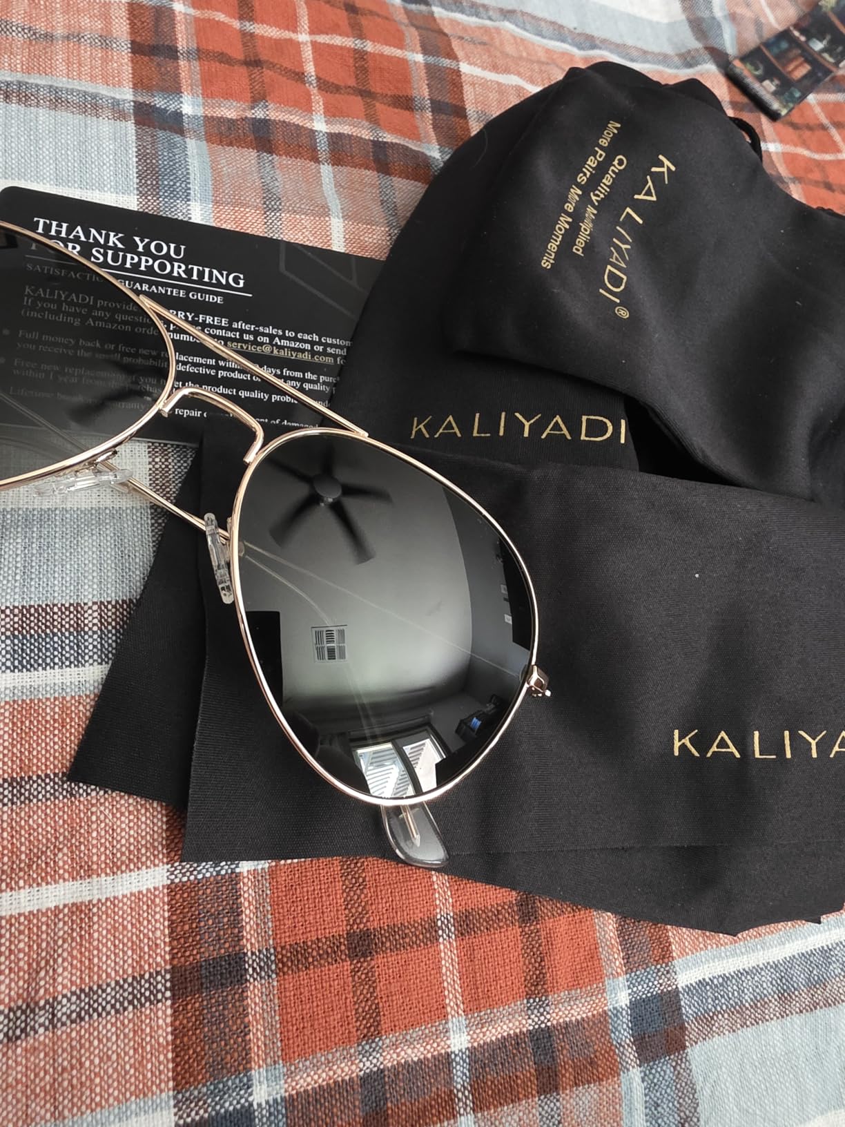 Classic Aviator Sunglasses for Men Women Driving Sun glasses Polarized Lens UV Blocking customer photo 1