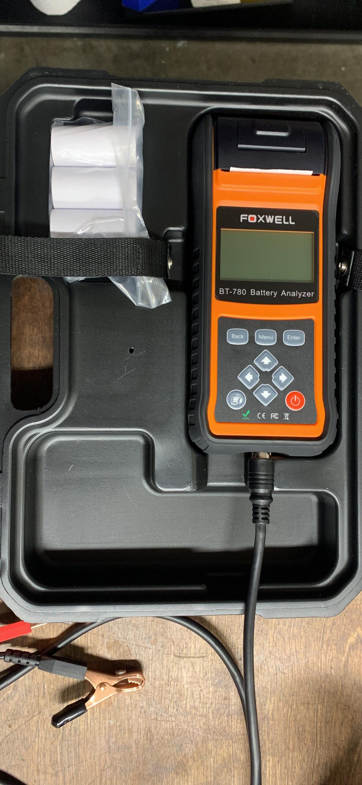FOXWELL BT780 Car Battery Tester with Printer, 12V 24V Professional Battery Load Analyzer, 100-2000CCA Starter & Alternator Tester customer photo 2