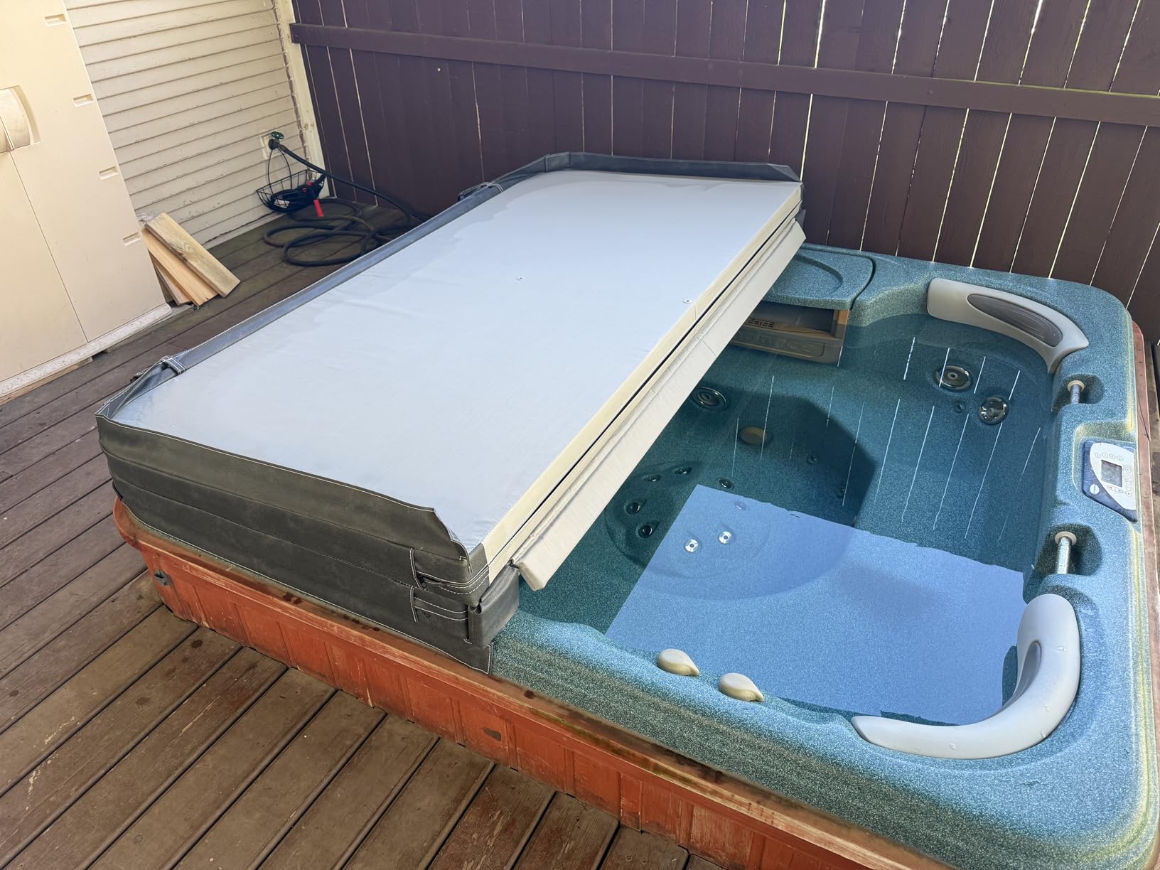 The Cover Guy Premium Hot Tub Cover | Custom Made Replacement Spa Cover | Energy-Saving Hot Tub Covers Built for All Climates | 6, 5, or 4 inch Taper customer photo 1