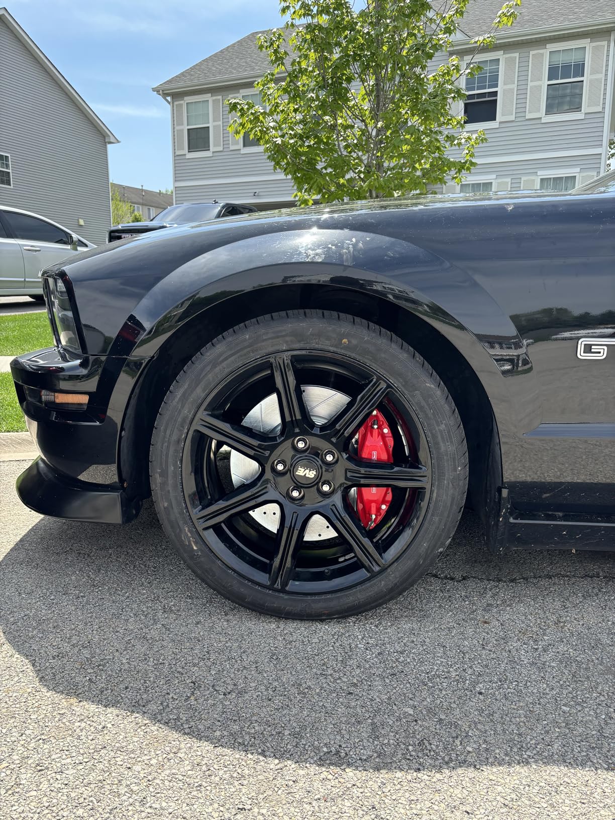 Power Stop BBK-MUST-001R Front and Rear Big Brake Conversion Kit for 2005-2014 Ford Mustang customer photo 1