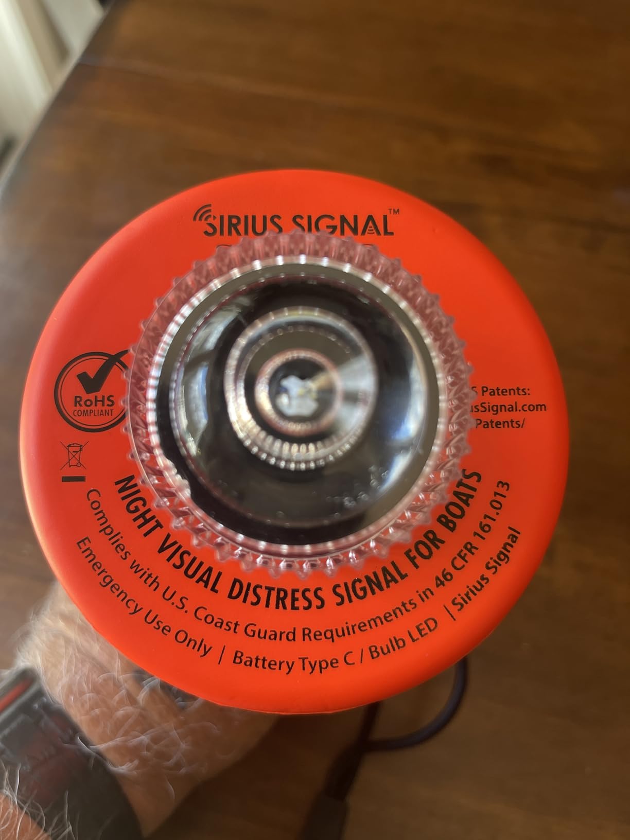 Sirius Signal C-1003 SOS LED Distress Signal - Electronic Flare Replacement, USCG Approved, Includes Daytime Flag & Whistle customer photo 1