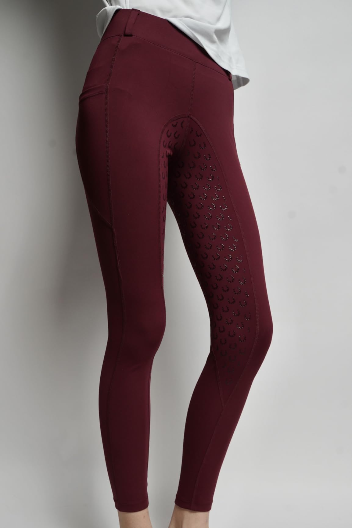 FitsT4 Sports Women's Full Seat Riding Tights Active Silicon Grip Horse Riding Tights Equestrian Breeches customer photo 2