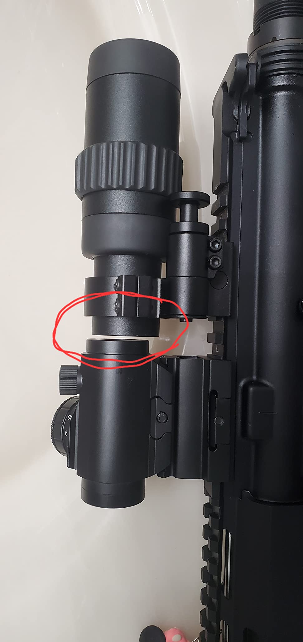 Feyachi M36 1.5X - 5X Red Dot Sight Optics Magnifier with Flip to Side Mount customer photo 2