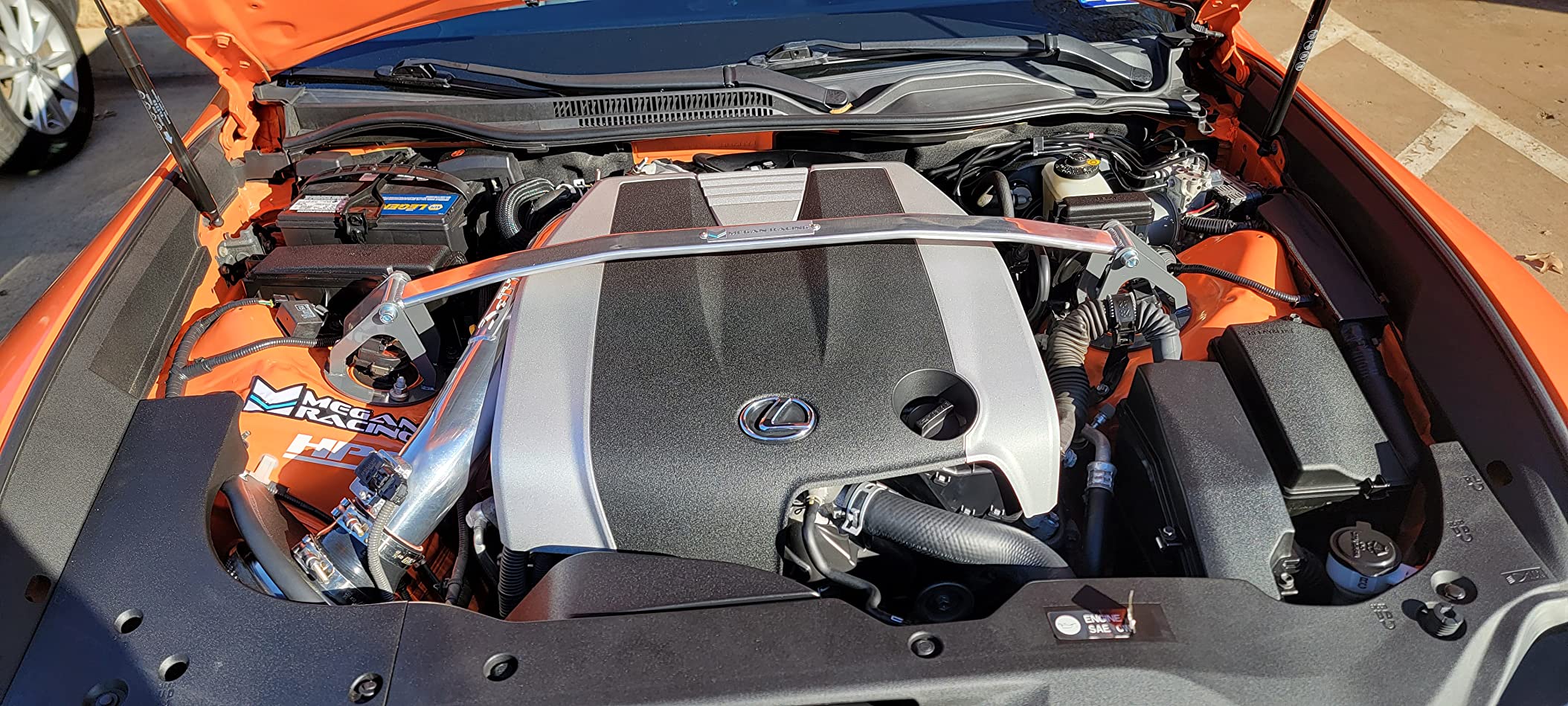 Megan Front Upper Tower Brace Strut Bar (Steel/Aluminum Polish)(MR-SB-LI06FU-1P) customer photo 2