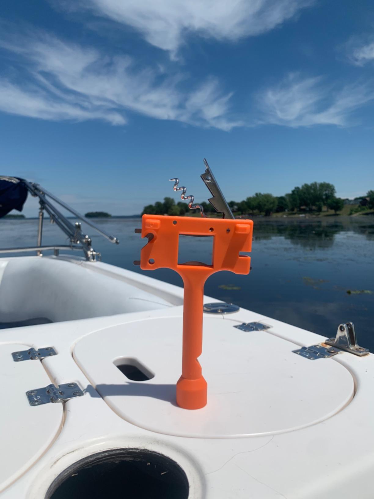 Boat Gadget 10-in-1 Boat Tool - Must-Have Boat Accessory with Gas Cap Key, Fishing Line Cutter, Bottle Opener, Whistle & More - Smart Addition to Any Boat Tool Kit for Fishing, Boating & Fun customer photo 1