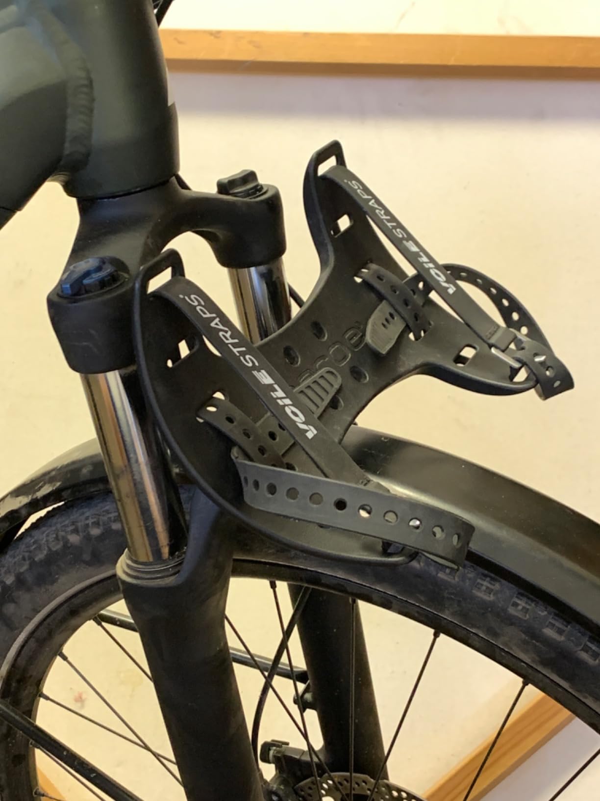 AEROE Spider Handlebar Cradle Bike Bag Carrier, Front Bike Rack Fits all Mountain, Gravel, Road and Electric Bikes, Easy to Install and Use, Carry any type of Front Roll Dry Bag, Bag, Tent up to 11lbs customer photo 2