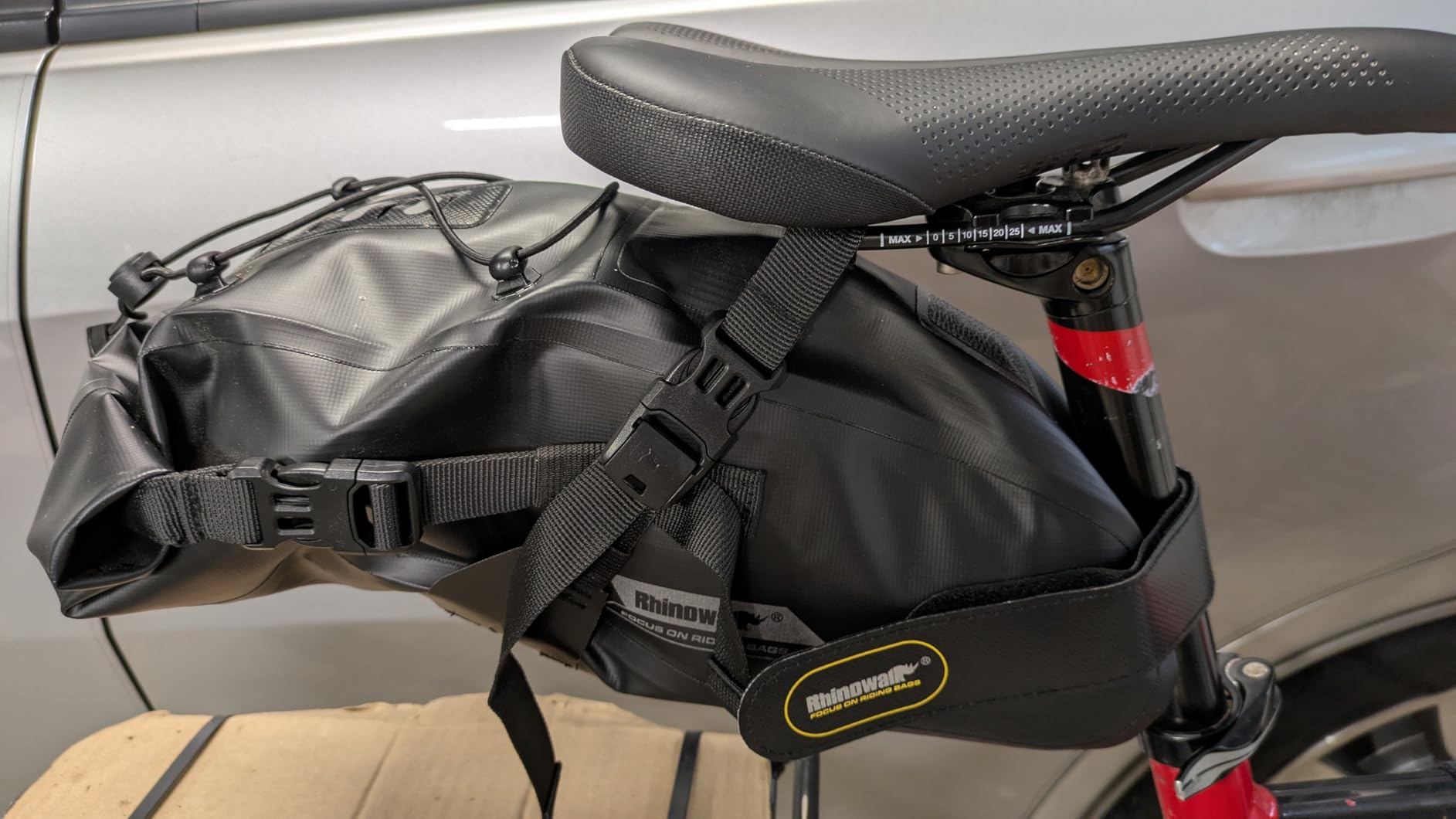 Rhinowalk Bike Saddle Bag Waterproof Bicycle Bag Cycling Seat Bag Mountain Road Portable Storage Bag, 5L customer photo 2