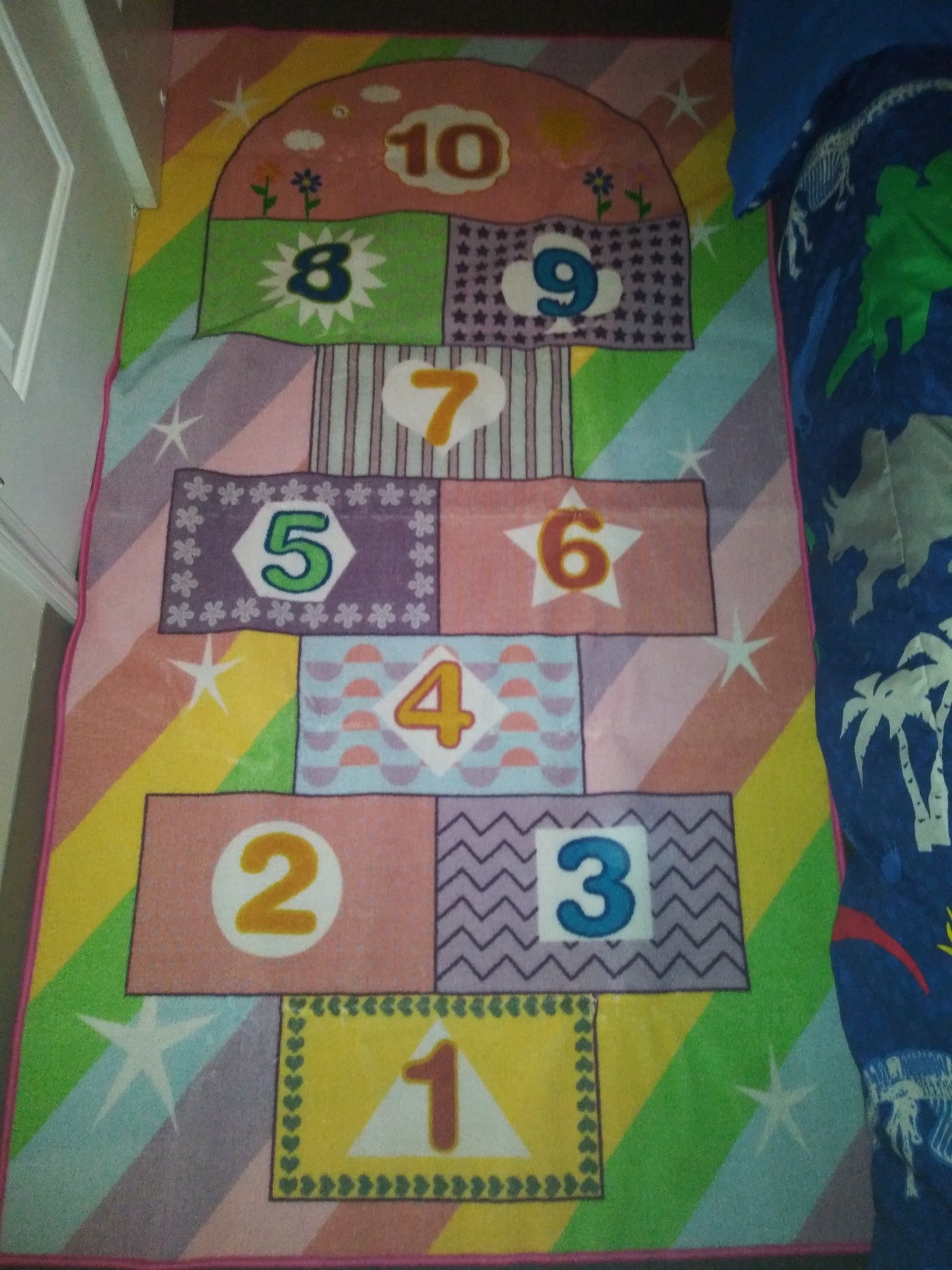 Boooooom Jackson Classroom Rug - 7'6''x13'12'' Colorful Geometric Blocks Preschool Classroom Carpet, Non-Slip & No-Trip Edges, Vibrant Colors for Kids Playroom Floor Mat customer photo 1