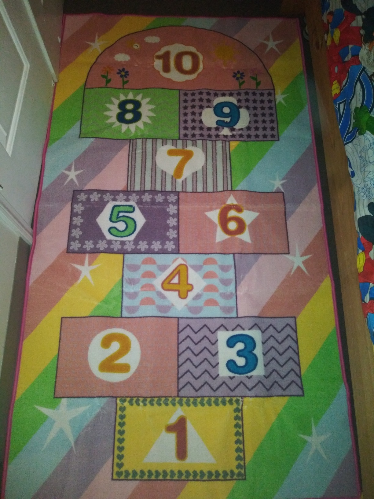 Boooooom Jackson Classroom Rug - 7'6''x13'12'' Colorful Geometric Blocks Preschool Classroom Carpet, Non-Slip & No-Trip Edges, Vibrant Colors for Kids Playroom Floor Mat customer photo 2
