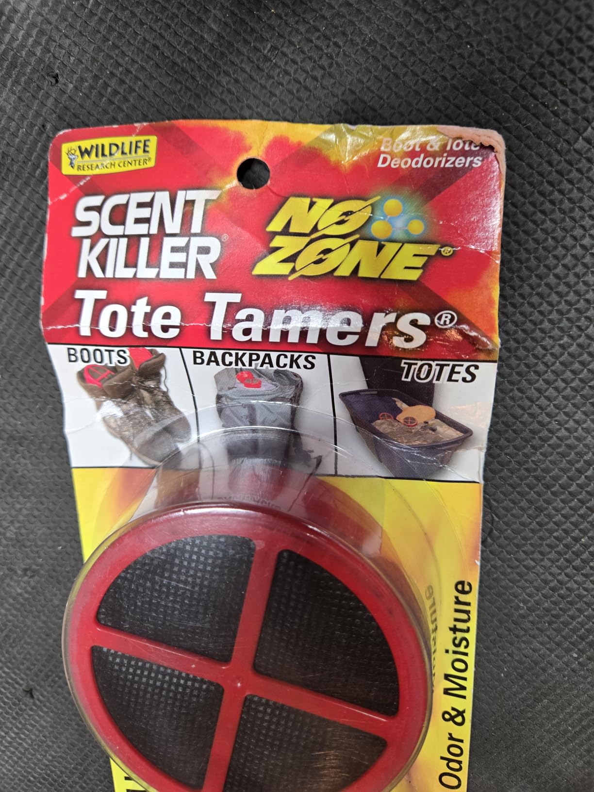 Wildlife Research Center Scent Killer No Zone Tote Tamers, Odor & Moisture Absorbing Deodorizers for Boots, Bags & Totes, Ozone-Free, Battery-Free, 2-Pack customer photo 1