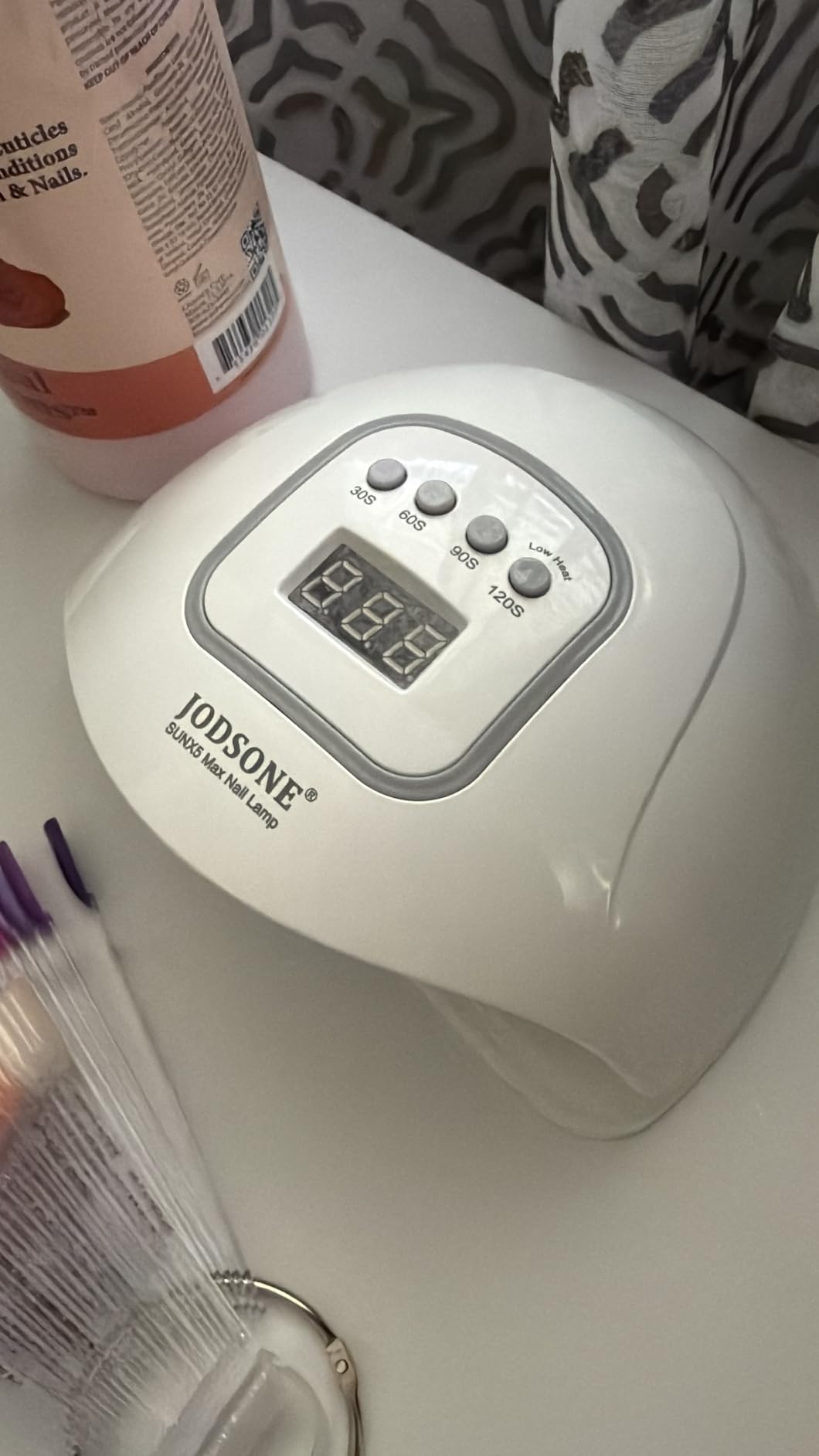 JODSONE U V LED Nail Lamp, Nail Dryer for Gel Polish, Led Light with Automatic Sensor & 4 Timers customer photo 1