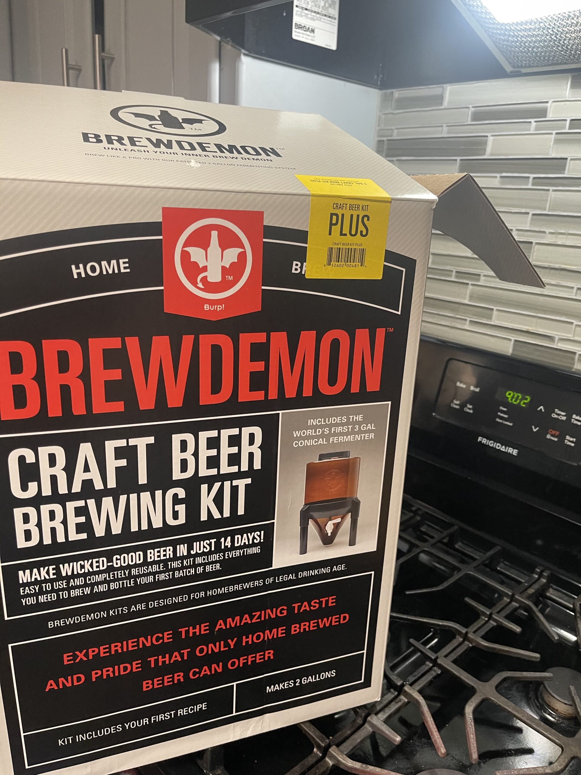 Premium Beer Making Kit w/Bottles - NO AIRLOCK OR SIPHON REQUIRED - Conical Fermenter Eliminates Sediment and Makes Great Tasting Beer at Home - Includes our 2 Gal. American Ale Recipe customer photo 2