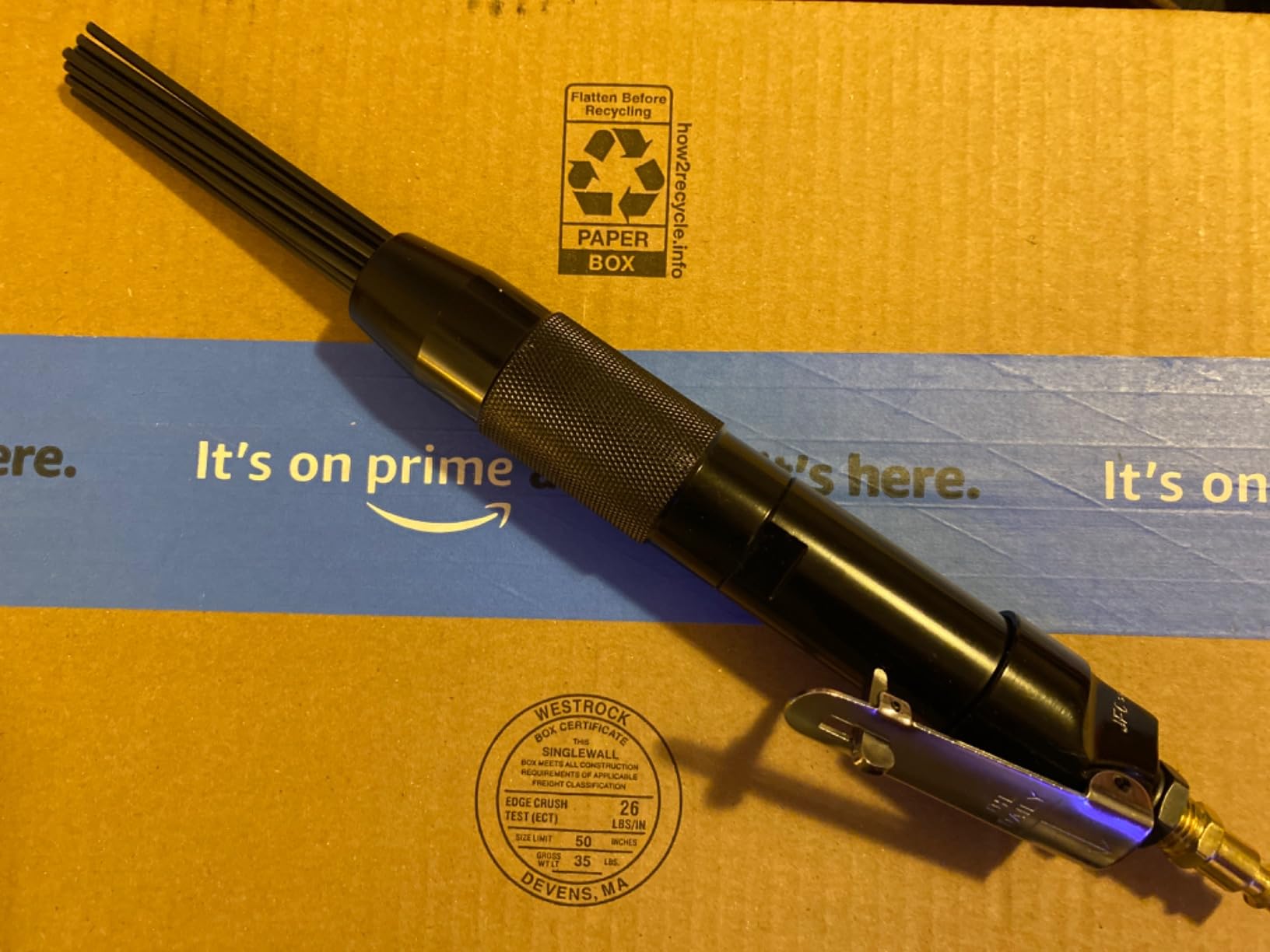 Compact Air Needle Scaler Air Powered Pneumatic Rust Paint Weld Removal Tool customer photo 1