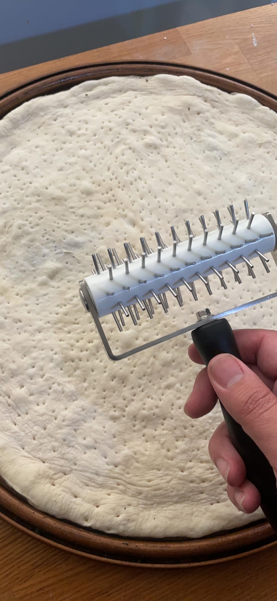 Pizza Dough Docker Roller Stainless Steel, Pin Puncher Dough Hole Maker, Docking Tool for Pizza Pie Cookie Pastry Bread customer photo 1