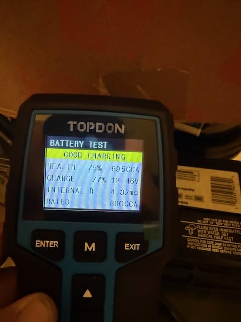 TOPDON BT200 Car Battery Tester 24V 12V Load Tester, 100-2000CCA Automotive Alternator Tester Digital Auto Battery Analyzer customer photo 2