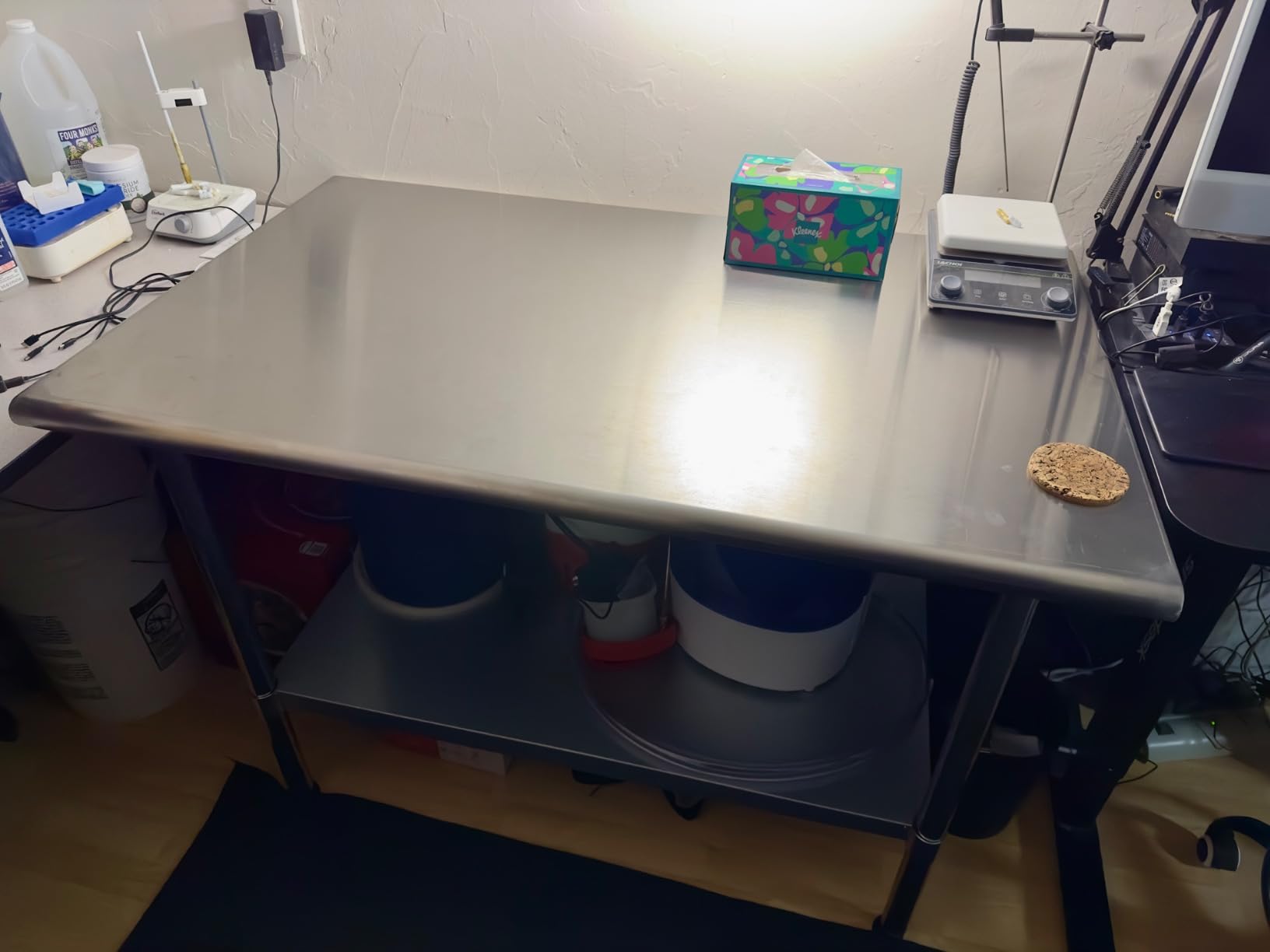 Profeeshaw Stainless Steel Prep Table 36x24 Inch NSF Commercial Work Table with Undershelf Heavy Duty Table for Kitchen Restaurant Home Hotel customer photo 2