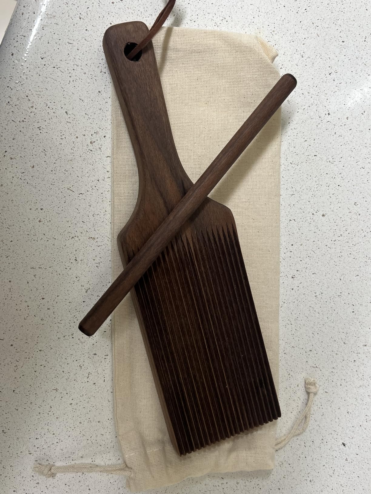 Crafted Home Goods Walnut Gnocchi Board (Handcrafted in USA) customer photo 1