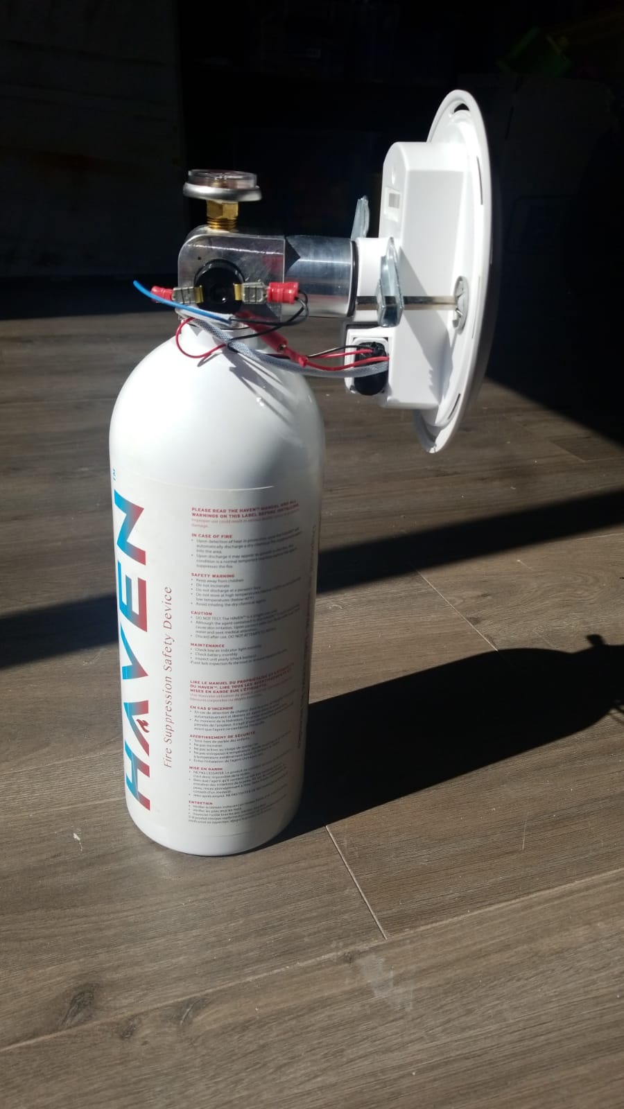 Haven Automatic Heat-Activated Fire Suppression Device 135°F (57°C) RATED - Eco Friendly Non-Toxic, ABC, 5 Year Worry-Free Industrial and Urban Protection customer photo 1