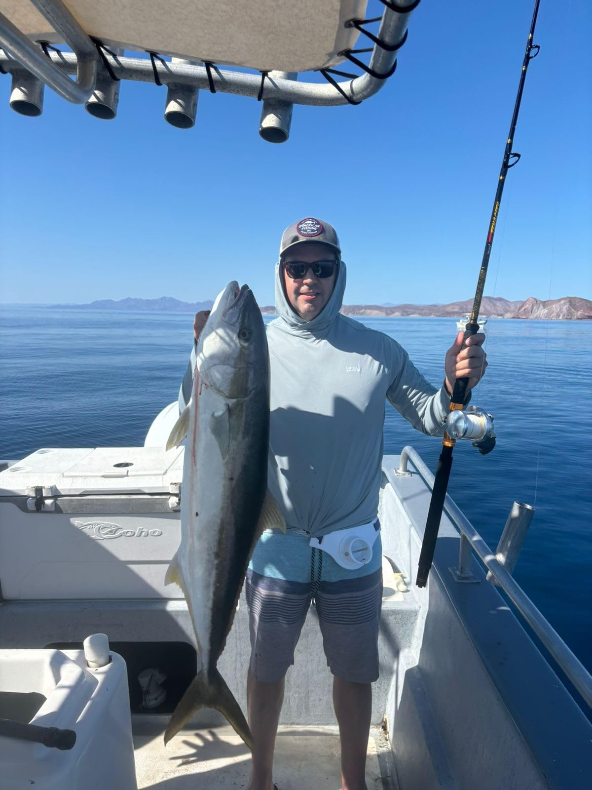 Fiblink Fishing Trolling Rod - 1/2 Piece Saltwater Offshore Rod - Heavy Duty Boat Fishing Pole (30-50lbs/50-80lbs/80-120lbs) customer photo 1