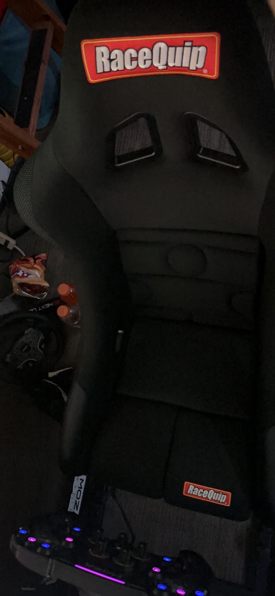RaceQuip 96775579RQP Seat Non-Reclining FIA 16in Harness Openings Fiberglass Black Fabric customer photo 2