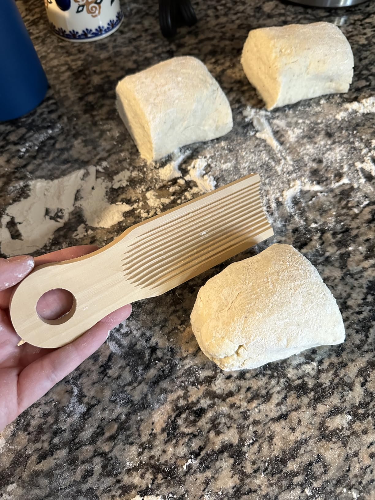 KneadEat Unique Curved Gnocchi Board Paddle customer photo 2