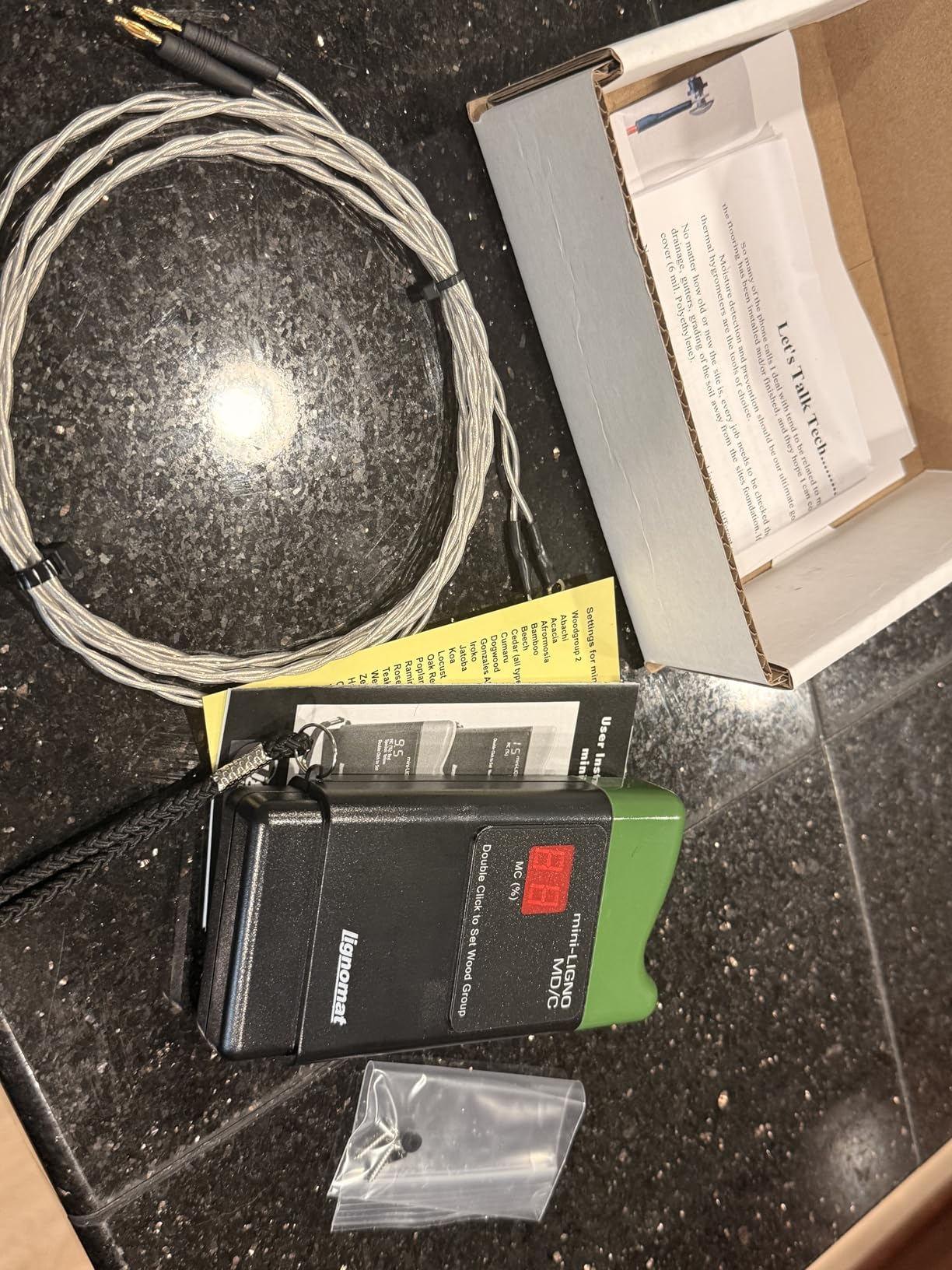 Lignomat M-11 Mini-Ligno MD/C in-Kiln Moisture Meter Detector - Precise Wood Moisture Measurement, Dual Calibration for Soft and Hard Wood, External Probe Compatible, 6' Teflon-Coated Cable customer photo 1