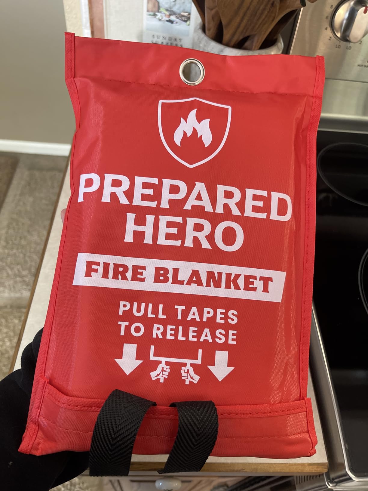 Prepared Hero Emergency Fire Blanket - 4 Pack - Fire Suppression for Kitchen, 39