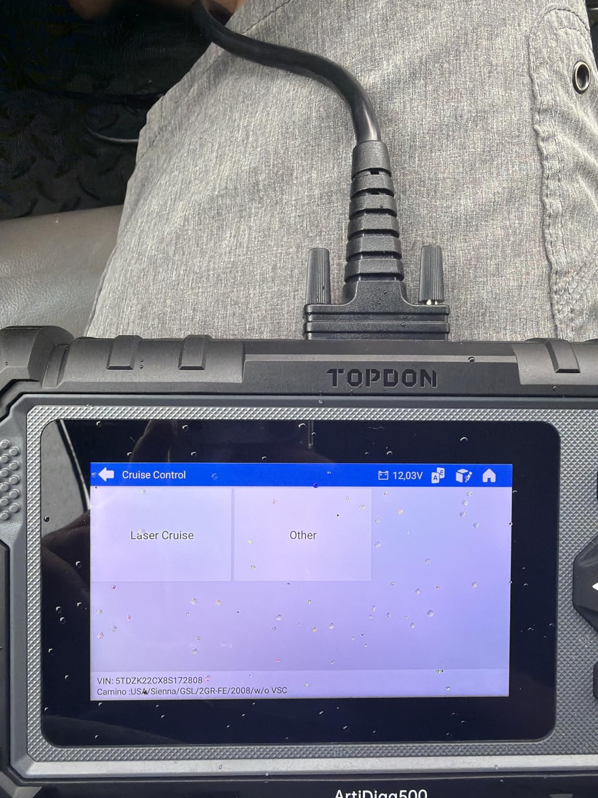 TOPDON AD500 OBD2 Scanner, Oil SAS Throttle TPMS BMS EPB Reset, Engine ABS SRS Transmission, Diagnostic Scan Tool, AutoVIN, Car Check Engine Code Reader with Battery Test, Lifetime Wi-Fi Free Update customer photo 1