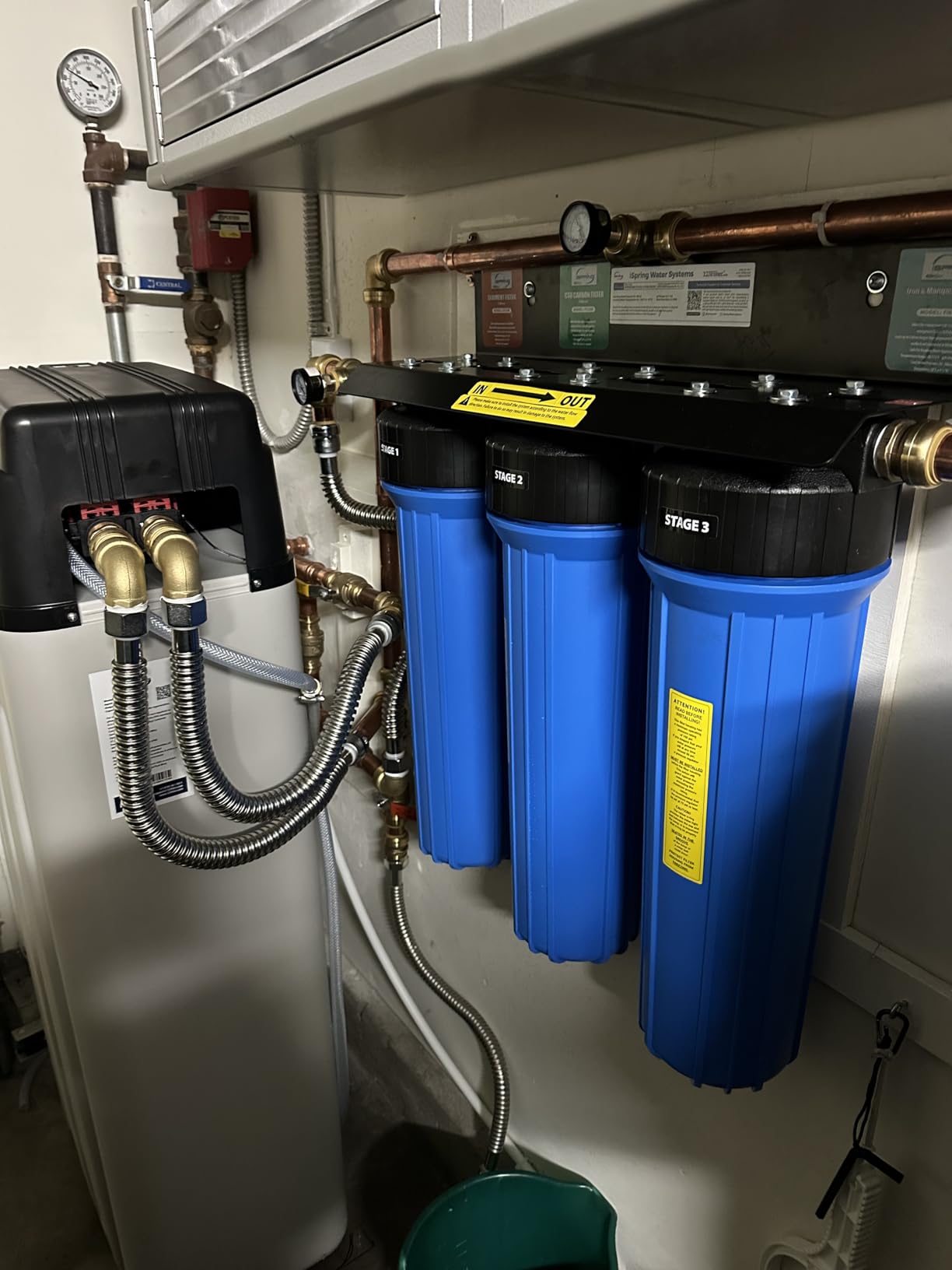 iSpring WCS45KG Whole House Water Softener System, 45,000 Grain High Capacity with Backwash Feature, SGS-Tested, for Homes & Businesses customer photo 1