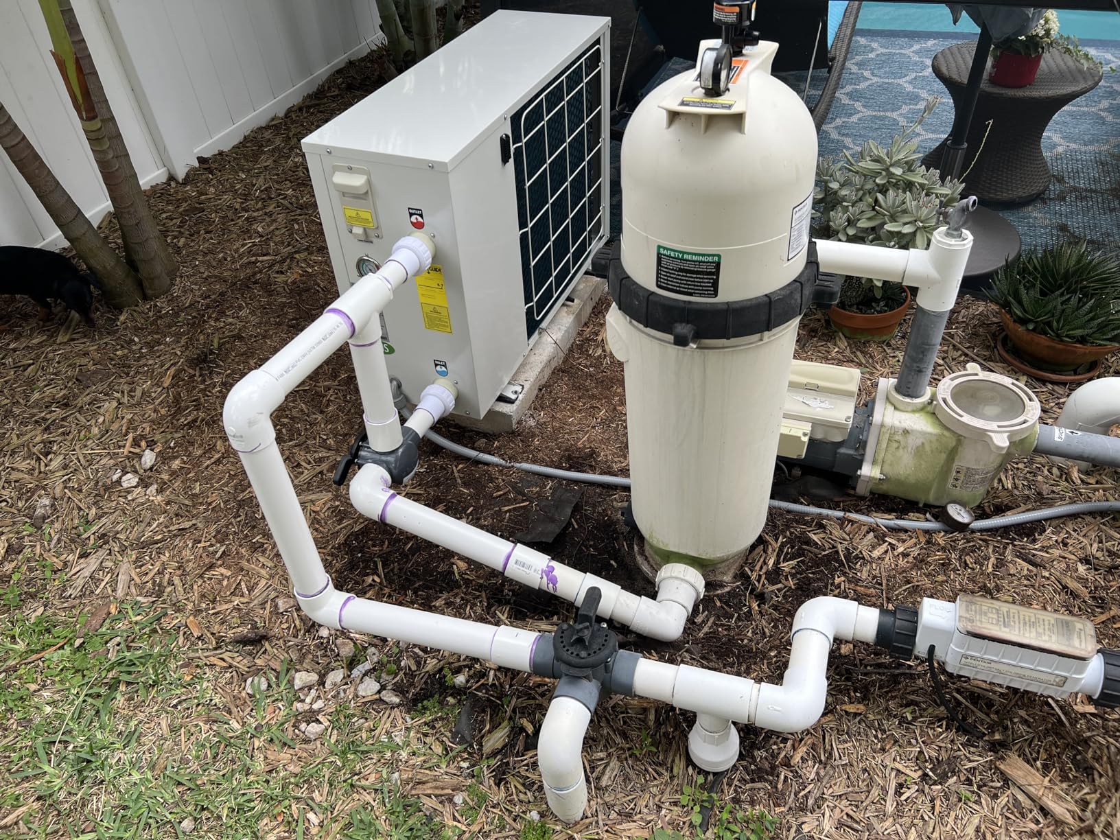 FibroPool FH270 70,000 BTU Electric Pool Heat Pump - COP 5.77, 240V - Above Ground & Inground up to 15,000 Gal - No Gas, Digital Control, Weatherproof Steel customer photo 2