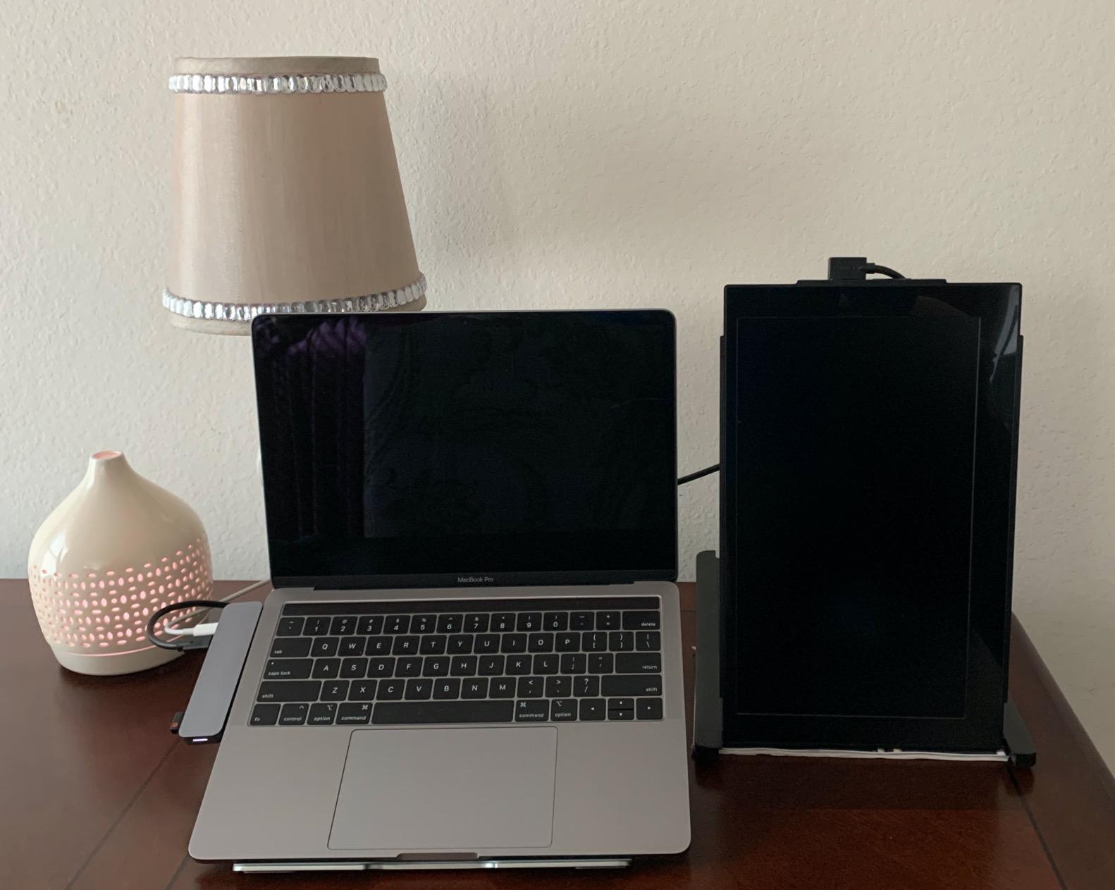 Mobile Pixels Duex Max Portable Monitor, The On-The-Go Dual-Screen Laptop Monitor, 14.1