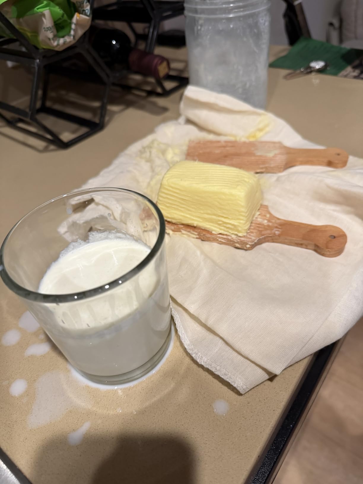 Dazey Butter Churn - Hand Crank Butter Churner- Manual Butter Maker- Beech Wood BUTTER PADDLES INCLUDED (Turn N Churn) customer photo 2