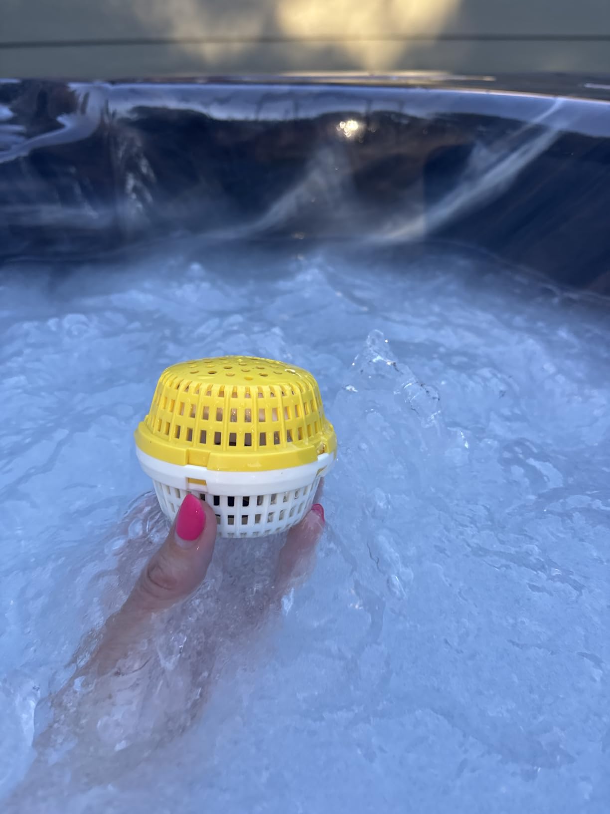 PoolRx+ Mineral Algaecide Unit, up to 6-Month Algae Control, for 100-400 gallons, Yellow & White, New Formula with Silver customer photo 1