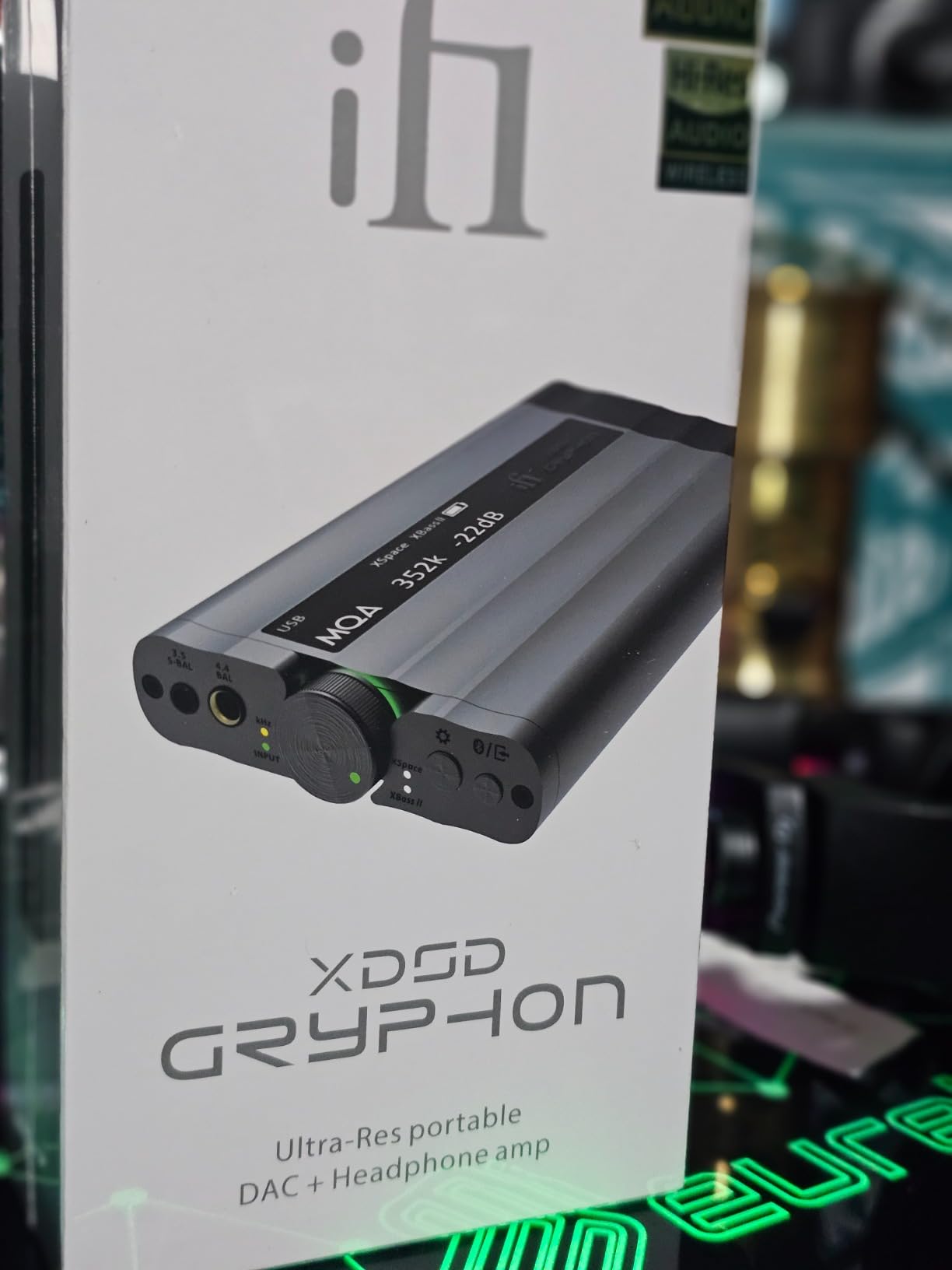 iFi xDSD Gryphon - Ultra-Res Portable Balanced DAC & Headphone Amplifier - Bluetooth 5.1 / USB-C/S-PDIF / 3.5mm SE / 4.4mm Balanced Outputs customer photo 1