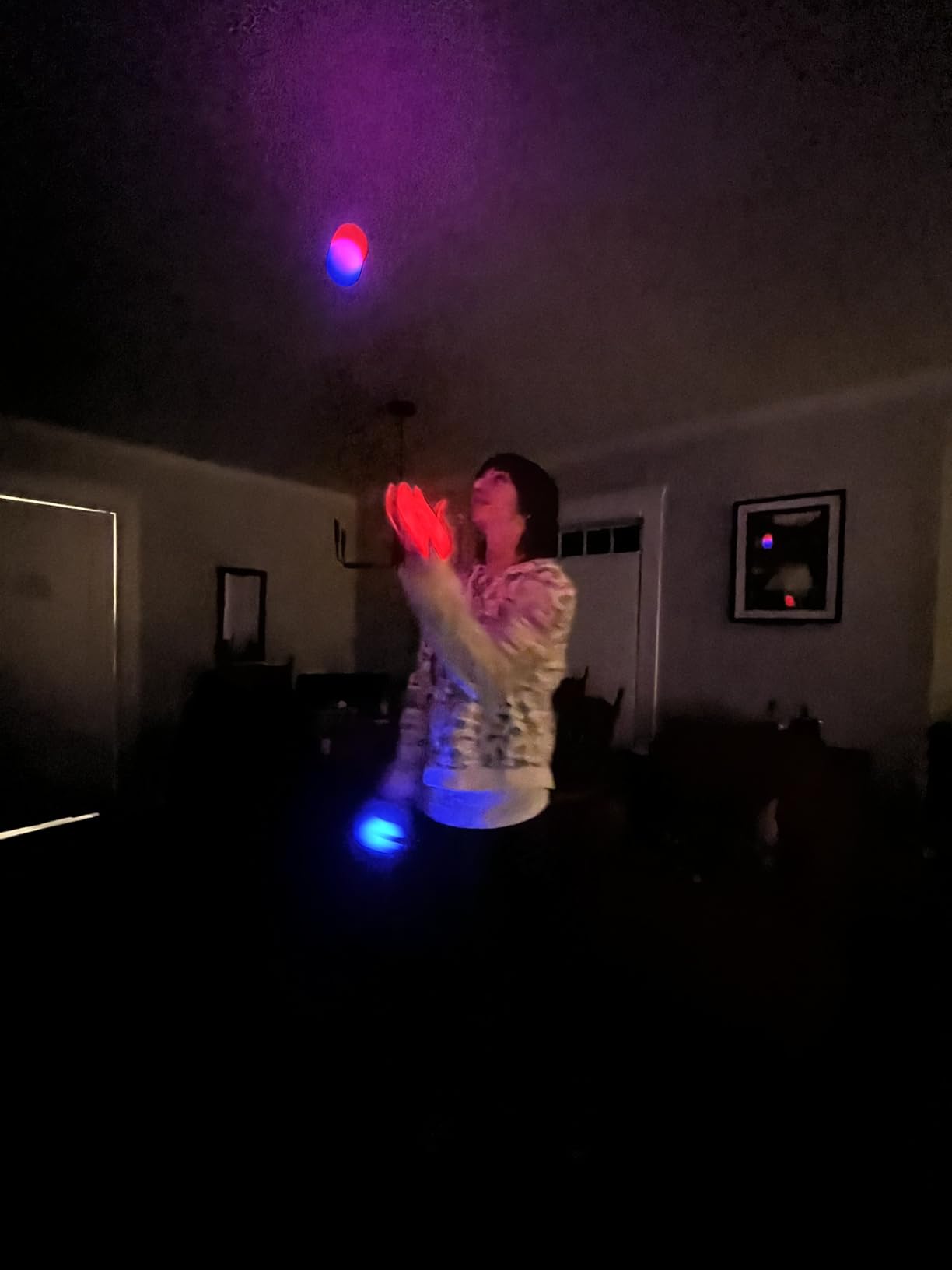 LED Juggling Glow Balls - Unique Wes Peden Model Glow.0 Technology w/ 20 Vibrant Color Light Modes & Patterns - Micro USB Rechargeable, Soft-Core, Pro-Weighted Light Up Ball (Set of 3) customer photo 2