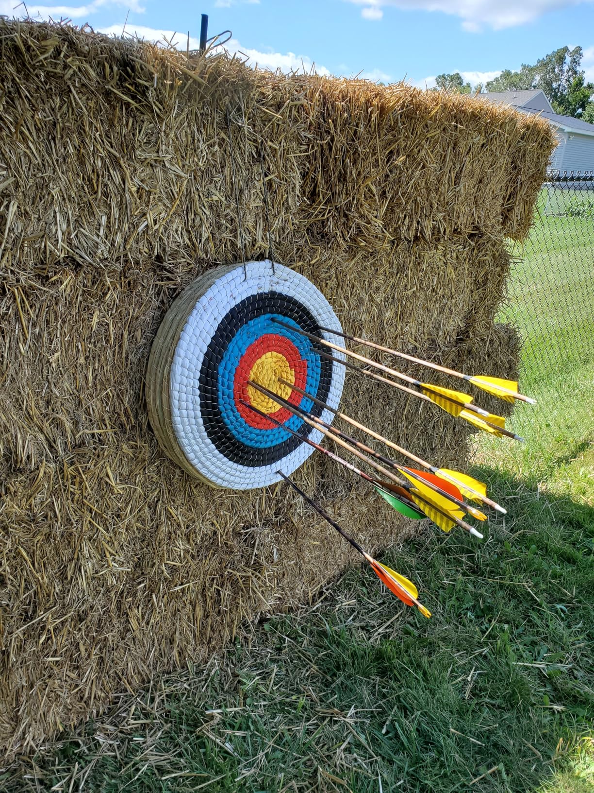 Archery Target - Backyard Straw Archery Target for Recurve Compound or Longbow - 20 Inch Traditional Bow Arrow Target for Kids Youth Adult Archery Hunting Practice customer photo 2