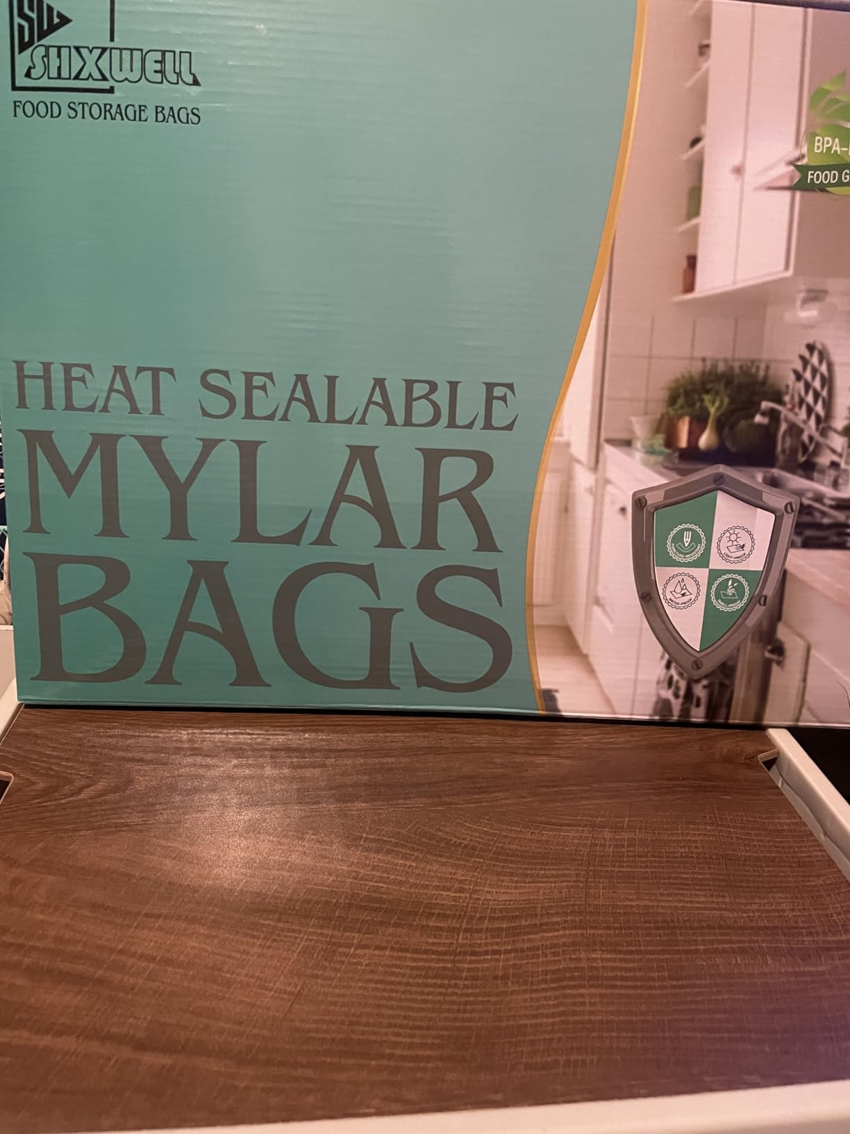20PCS 5 Gallon Mylar Bags with 2500CC Oxygen Absorbers and Labels, Zipper Resealable Pouches Heat Sealable Bags for Long Term Food Storage customer photo 2