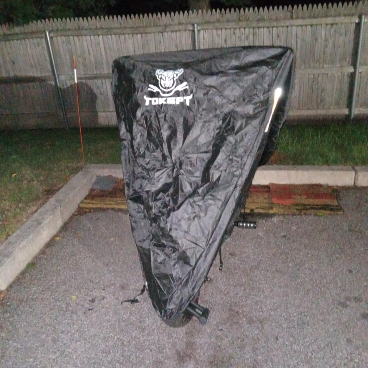 Motorcycle Cover, All Season Waterproof Outdoor Protection with Lock-Holes, Night Reflective & Storage Bag, Fits up to 116