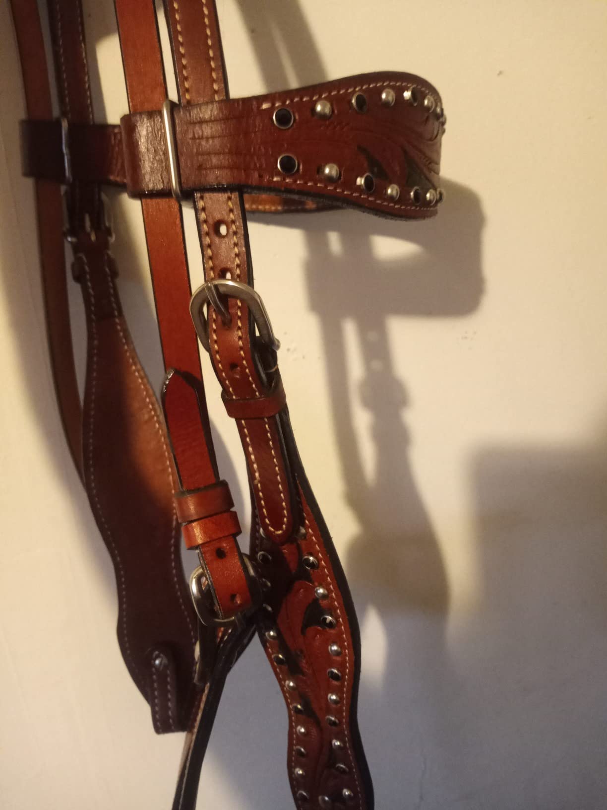 Comfortable Trail Western Saddle 15 16 17 18 Pleasure Horse Tooled Leather Tack Set SQHB customer photo 2