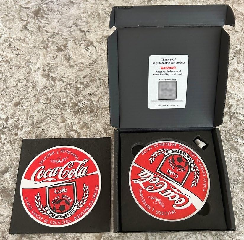 Magic Trick for Adults and Coin Through Glass Prop, Stunning Performance customer photo 1