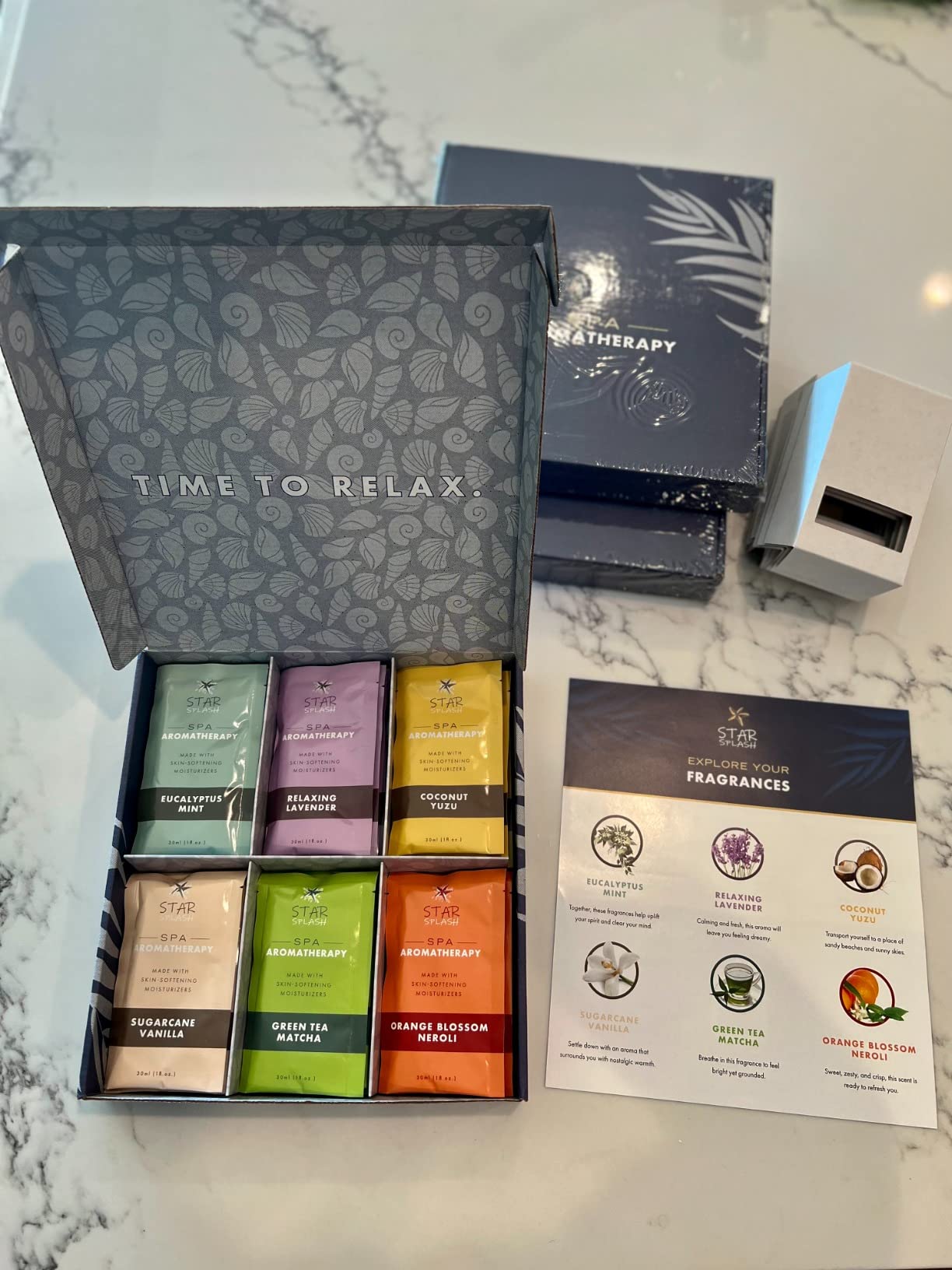 STAR SPLASH Hot Tub Aromatherapy Multipack - Set of 24 Relaxing Bath or Spa Scents Including Lavender, Eucalyptus Mint, Vanilla, Coconut Yuzu, and More customer photo 1