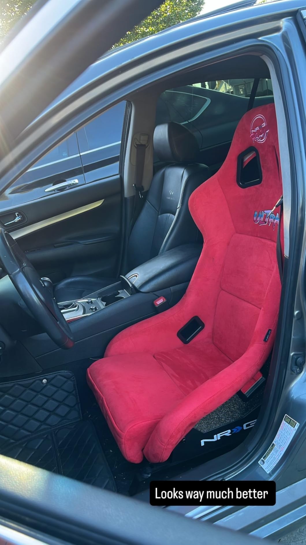 NRG Innovations NRG-FRP-302BL-ULTRA Universal Fixed Back Bucket Racing Seat for 6-Point Harnesses, Size L, Blue Seat Cover customer photo 1