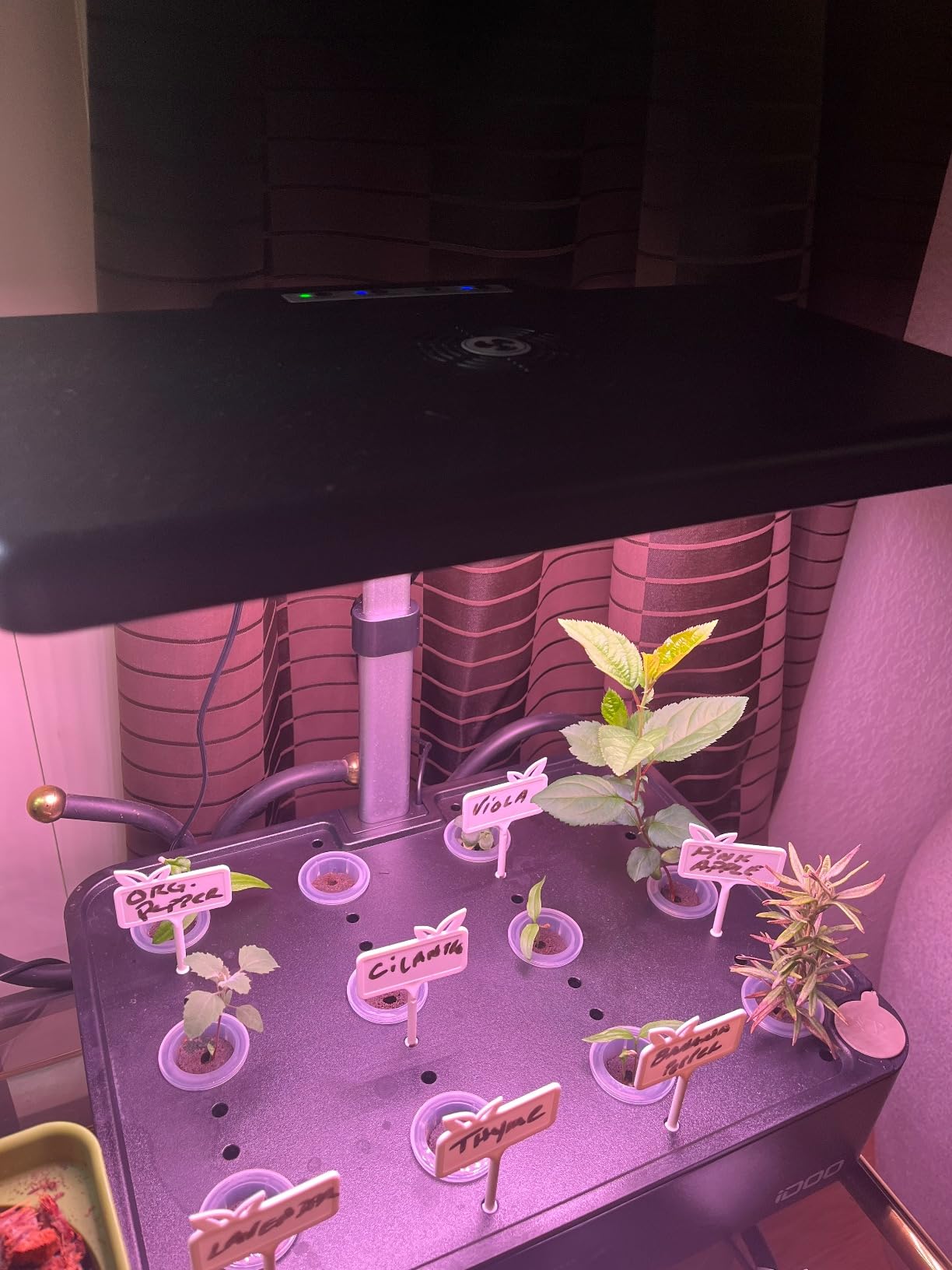 iDOO Hydroponics Growing System Kit 12Pods, Indoor Herb Garden with LED Grow Light, Built-in Fan, Auto-Timer, Adjustable Height Up to 11.3