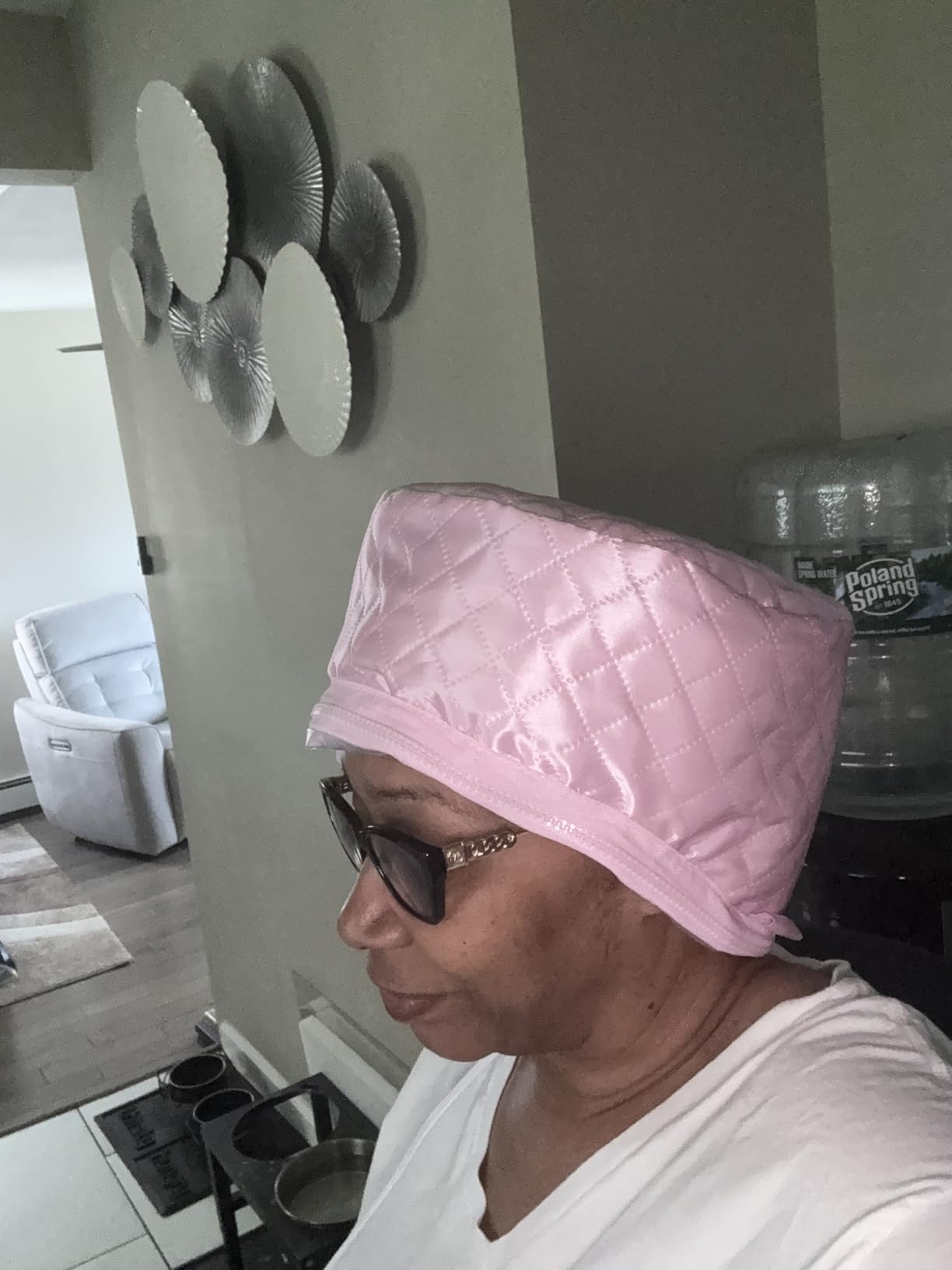 Hair Steamer for Natural Hair Home Use w/10-level Heats Up Quickly, Heat Cap for Deep Conditioning - Thermal Heat Cap for Black Hair, Great for Deep Conditioner customer photo 2
